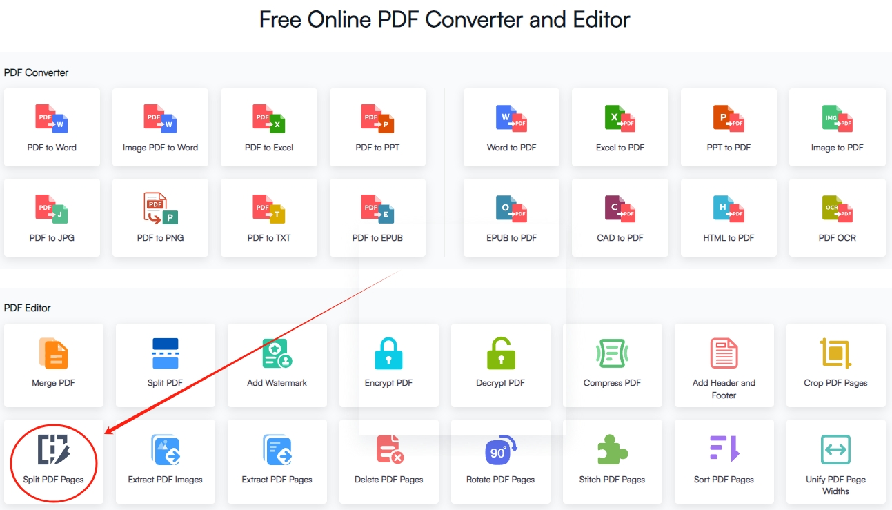 How-to-Use-Fonwork-Split-PDF-Pages-step-1