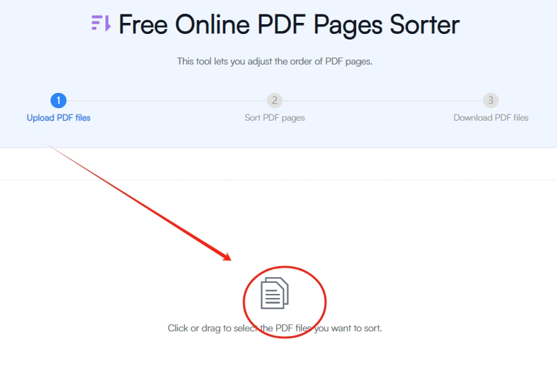 How-to-Use-Fonwork-Sort-PDF-Pages-step-2