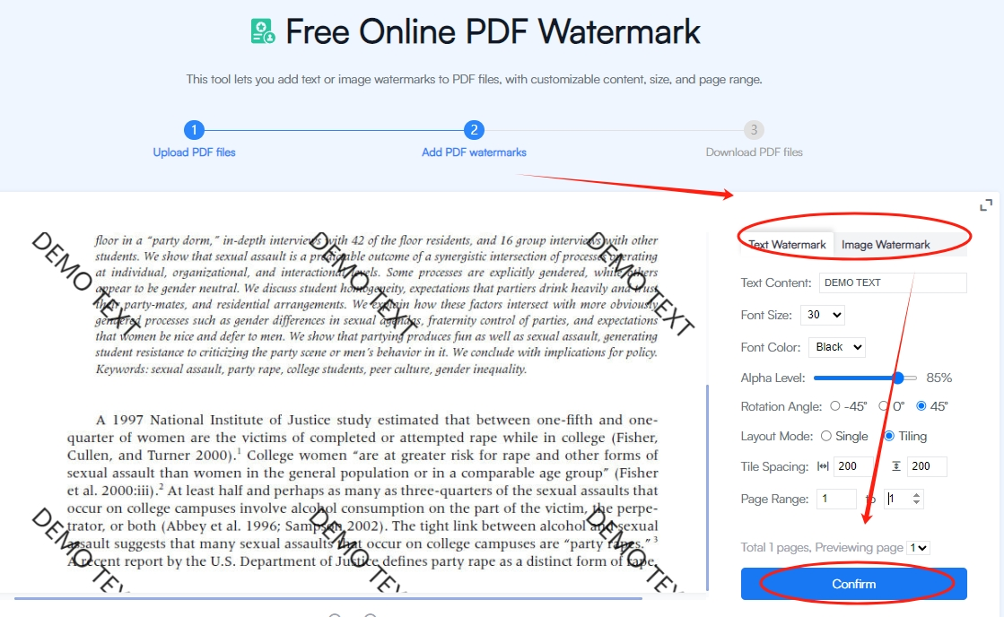 How-to-Use-Fonwork-Add-Watermark-to-PDF-step-3