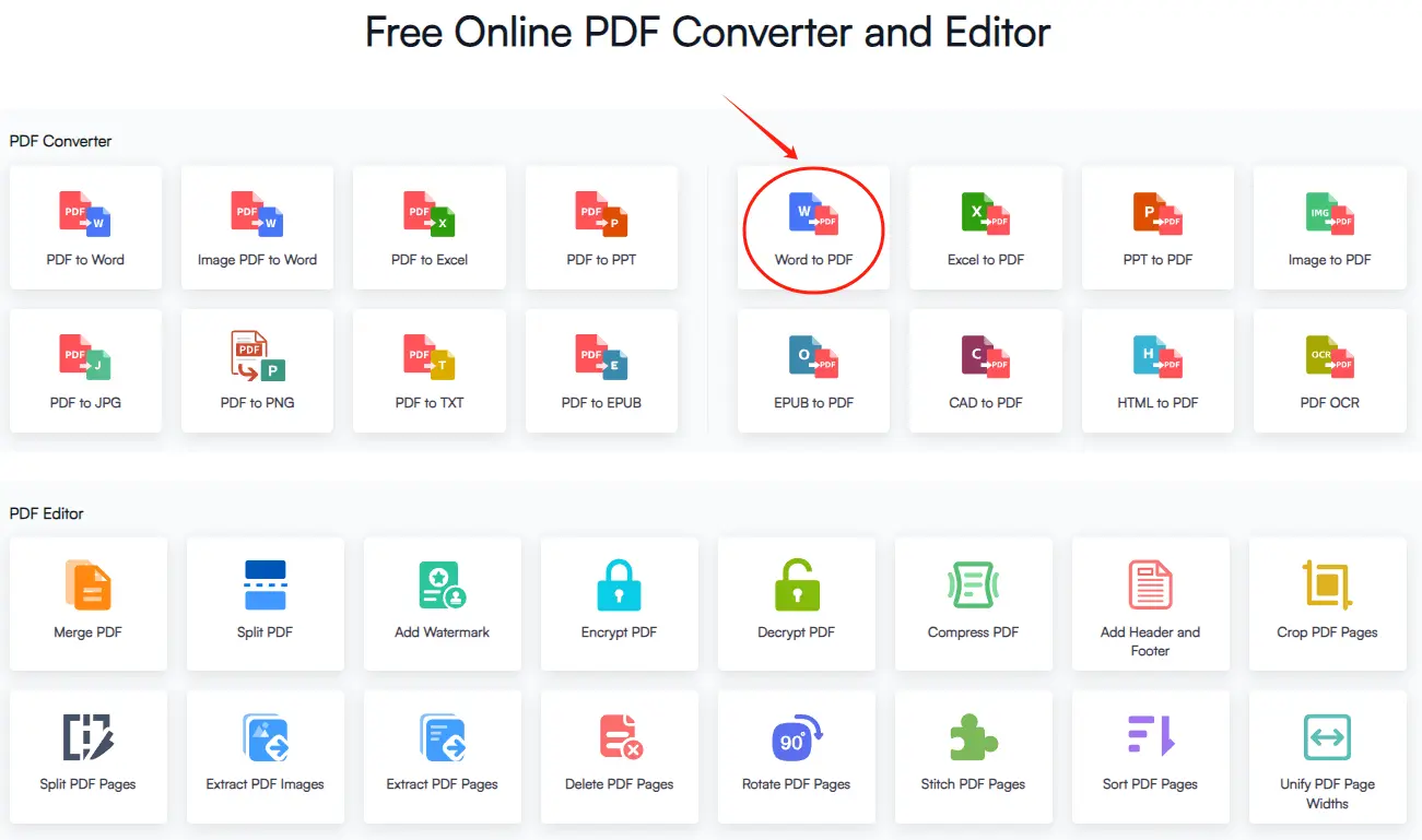 How-to-Use-Fonwork-Word-to-PDF-step-1
