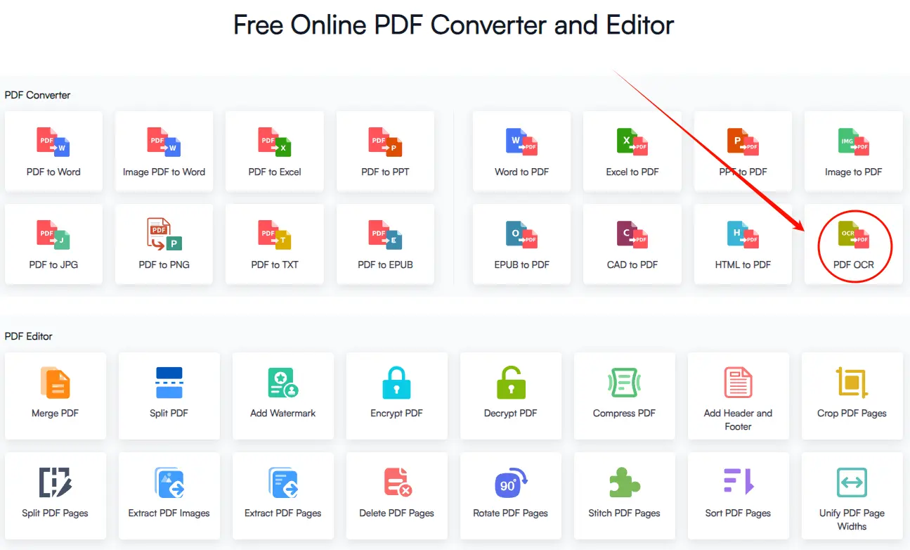 How-to-Use-Fonwork-PDF-to-Text(OCR)-step-1