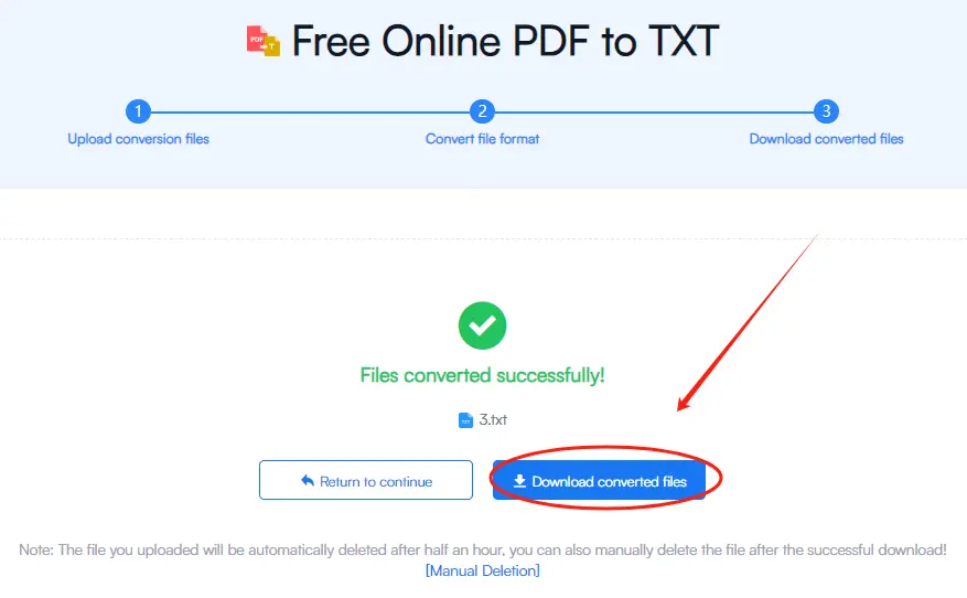 How-to-Use-Fonwork-PDF-to-TXT-step-4