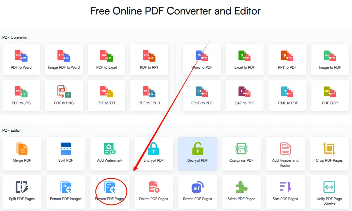 How-to-Use-Fonwork-Extract-PDF-Pages-step-1